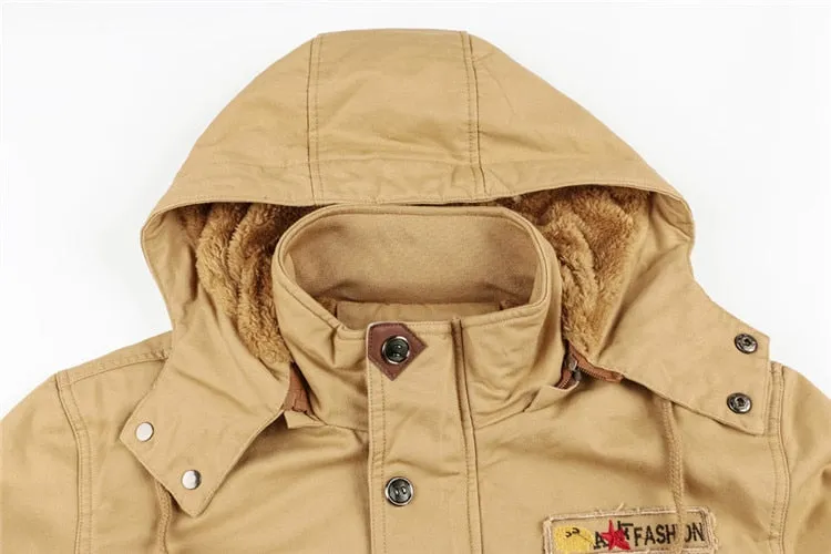 Hooded Fleece Thermal Tactical Coat