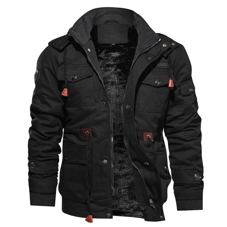 Hooded Fleece Thermal Tactical Coat