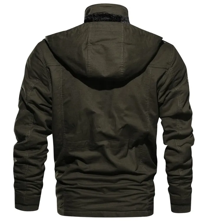 Hooded Fleece Thermal Tactical Coat