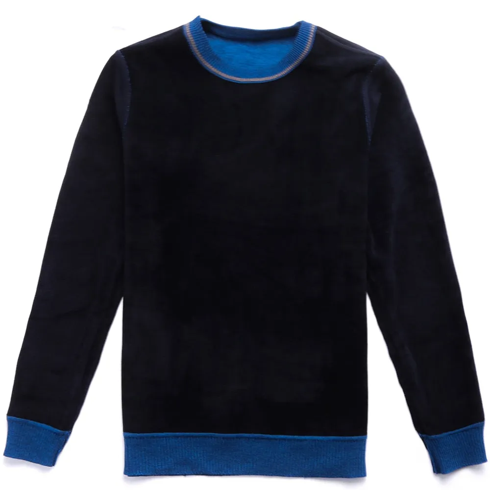 Horizontal Line Decorated Casual Knitted Sweater