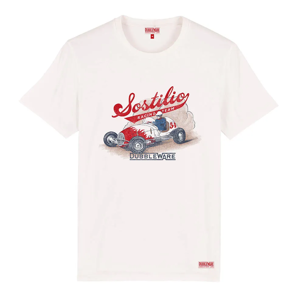 Joe Sostilio Racing T Shirt - Ecru