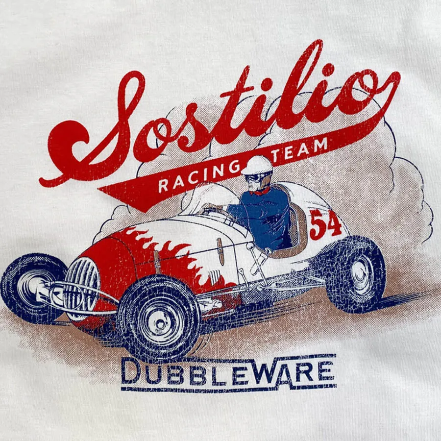 Joe Sostilio Racing T Shirt - Ecru