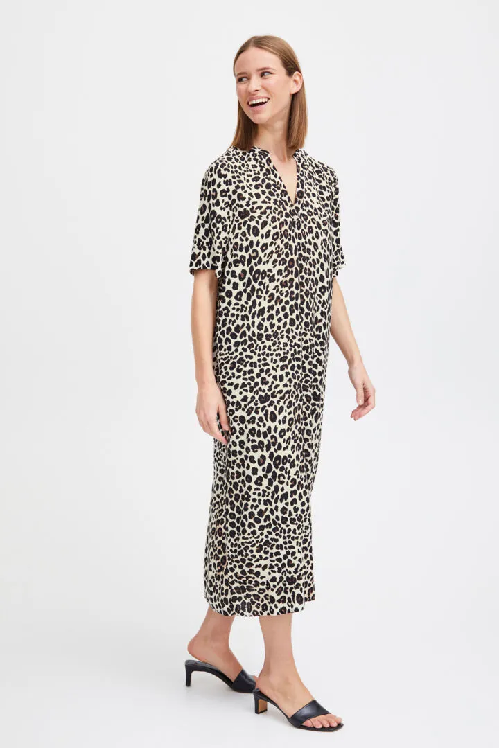 Joella Dress - Black Leo Mix