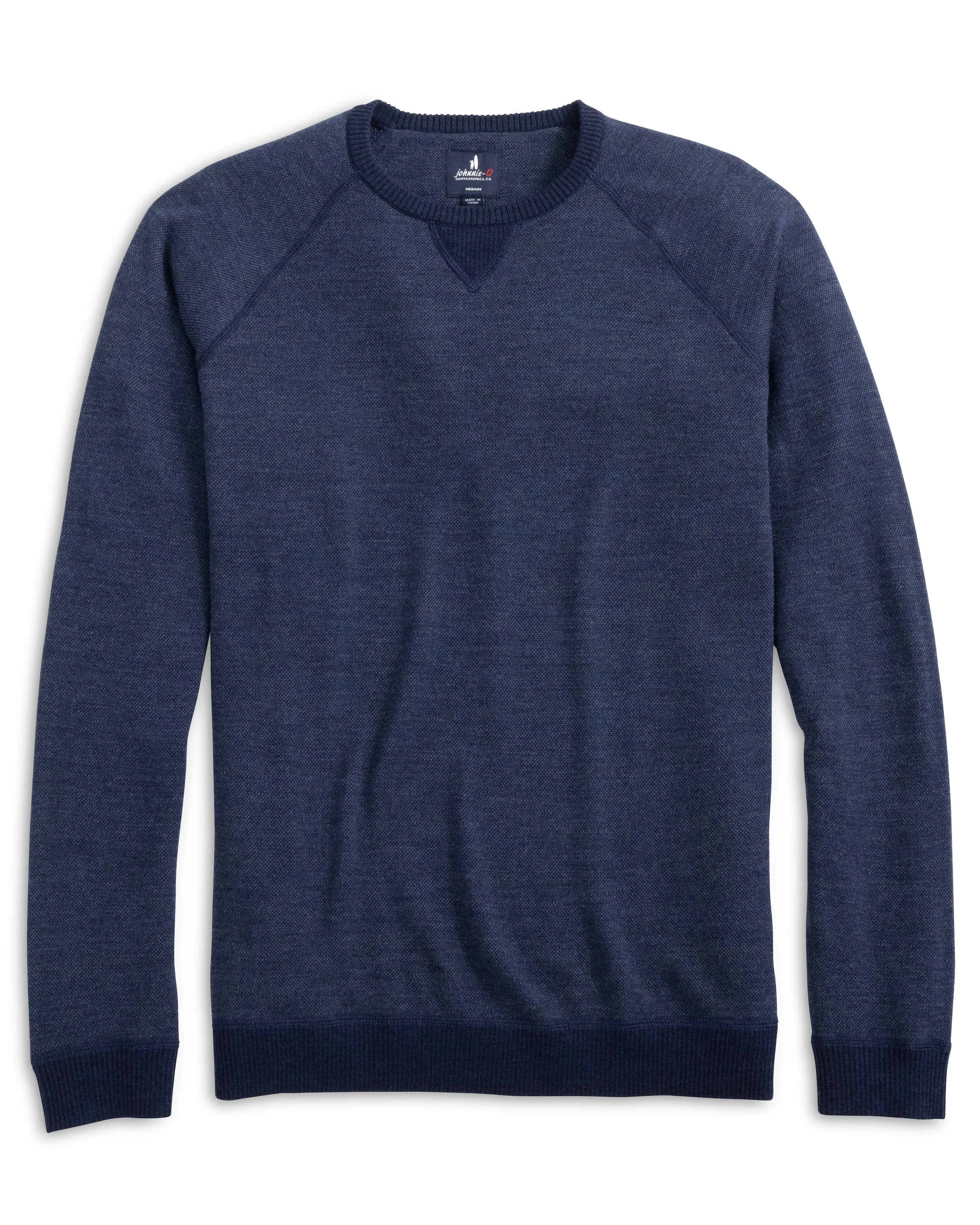 Johnnie-O Merino Wool Crewneck Sweater - Navy