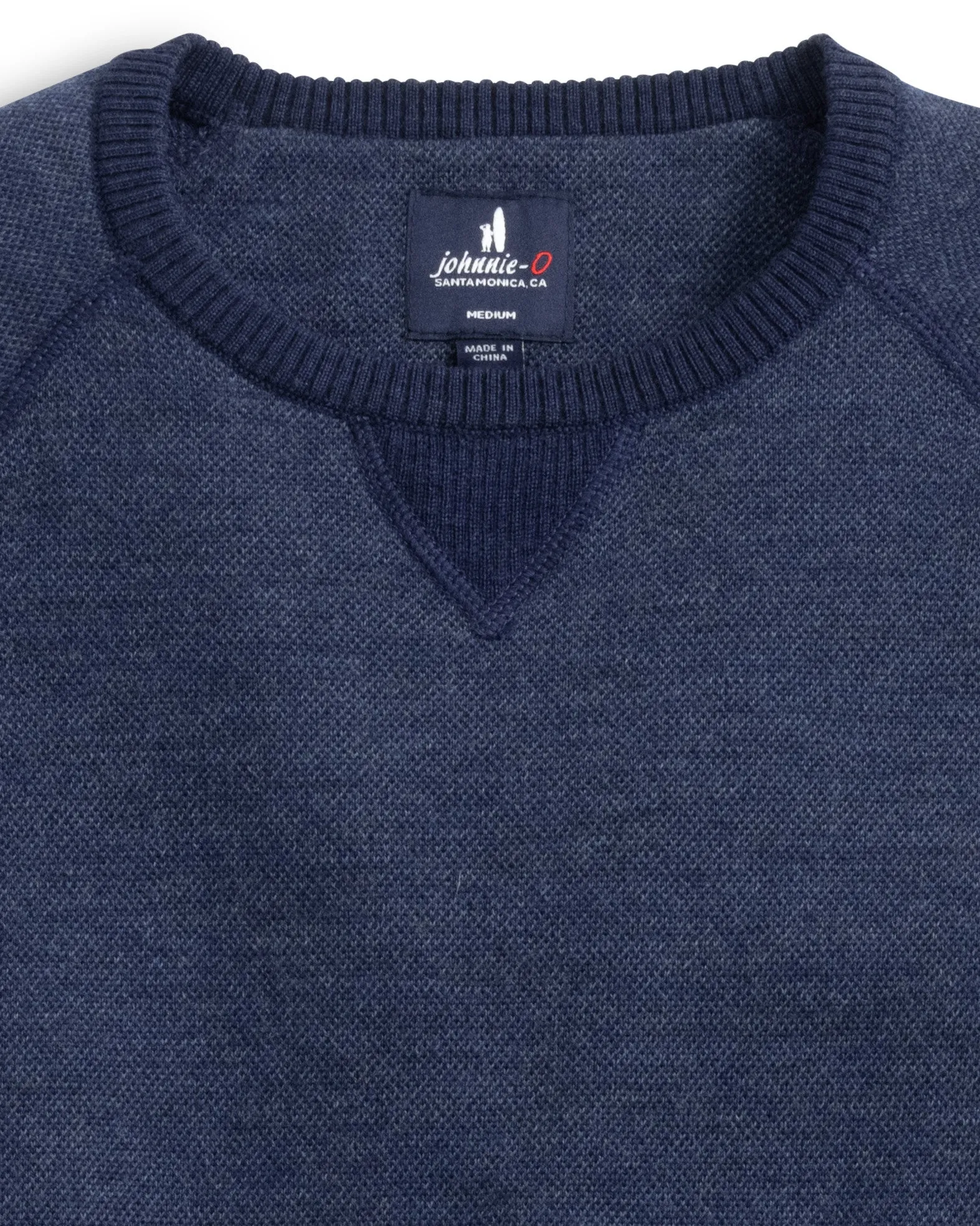 Johnnie-O Merino Wool Crewneck Sweater - Navy