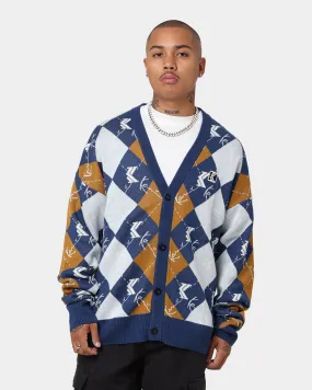 Karl Kani OG Logo Knit Cardigan Navy