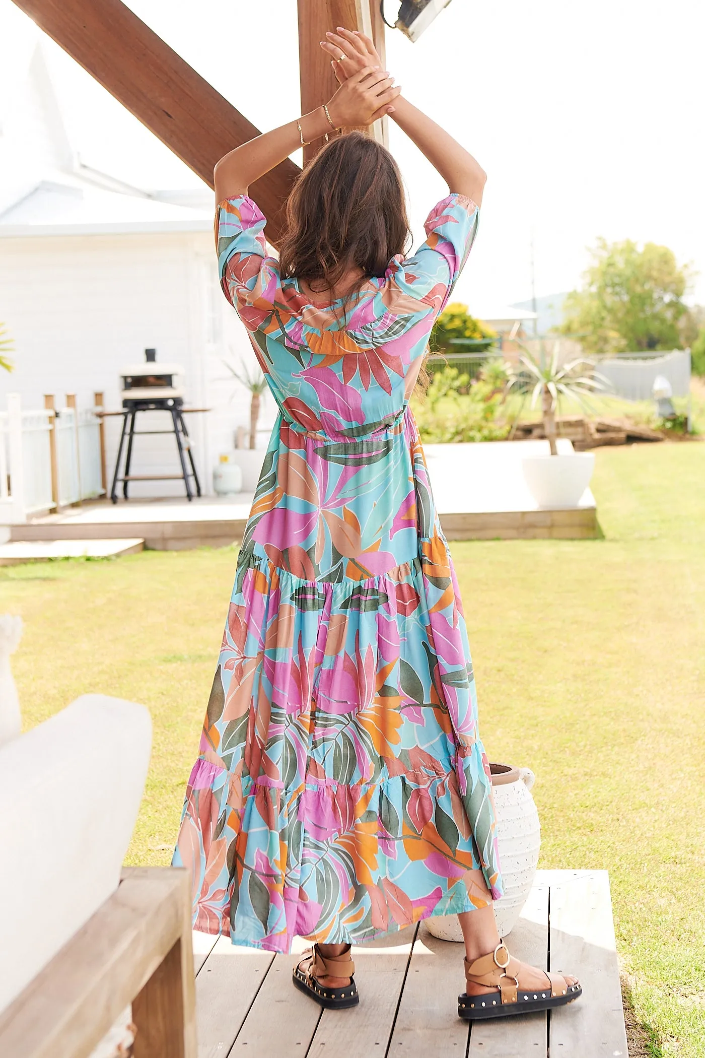 Kia Maxi Dress Multicolour - Multicolour