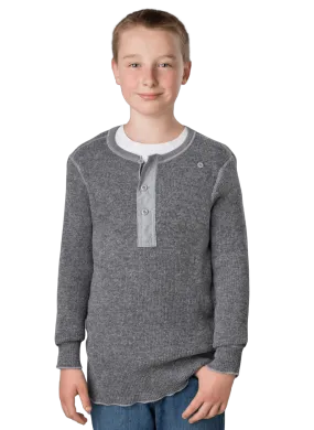 Kids Heavy Weight Wool Henley