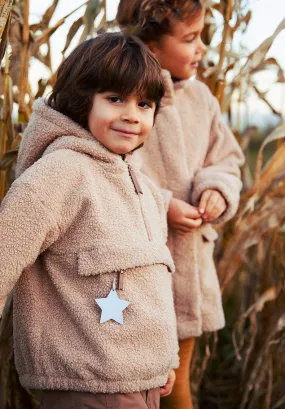 Kids Teddy Pattern Winter Hoodie Coat by MyKids-USA™