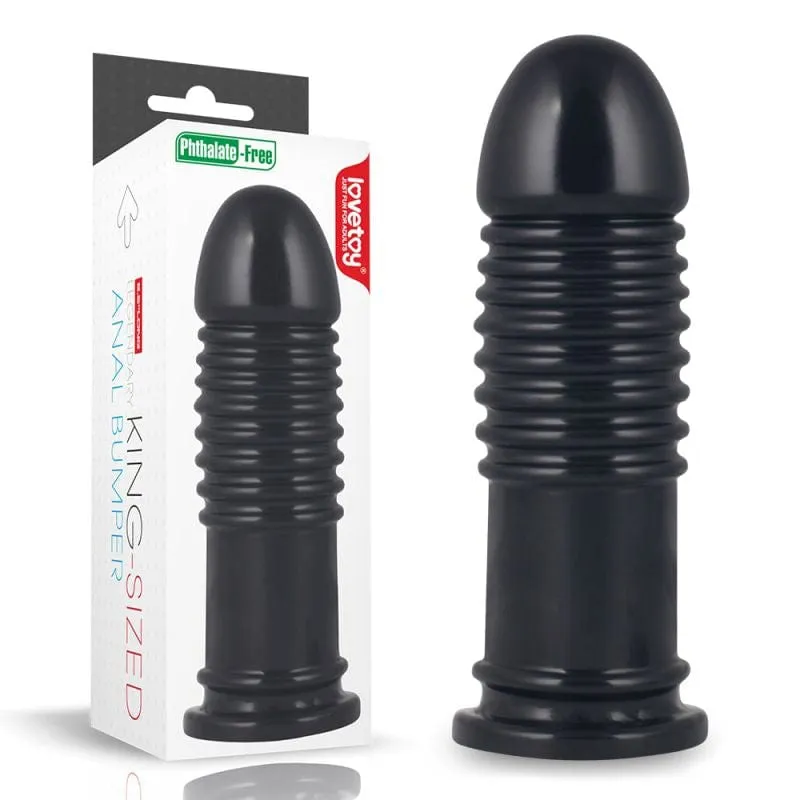 King Sized Anal Bumper 8in Black