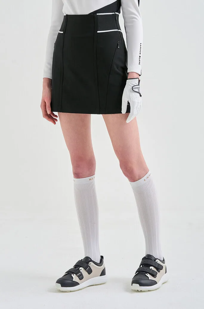 Lanvin Blanc Back Logo Skirt