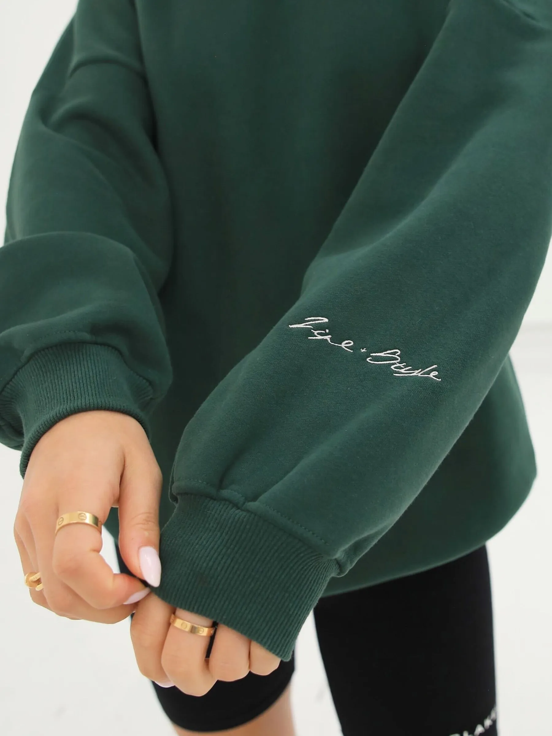 Life & Style II Isabel Oversized Jumper - Forest Green