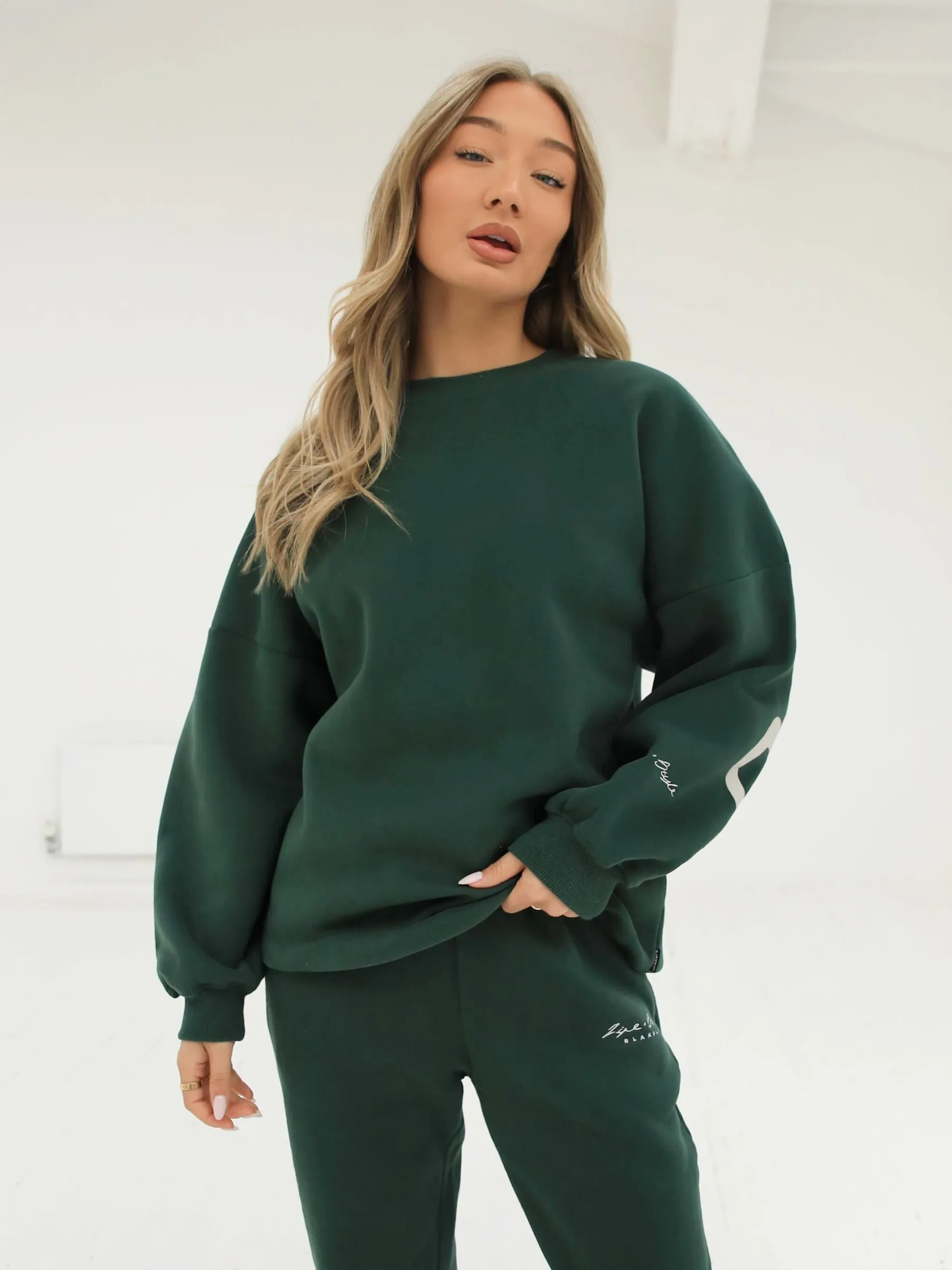 Life & Style II Isabel Oversized Jumper - Forest Green