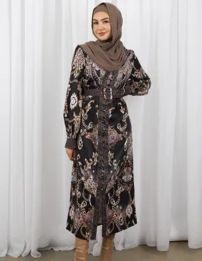 Lira Beaded Shirt Dress