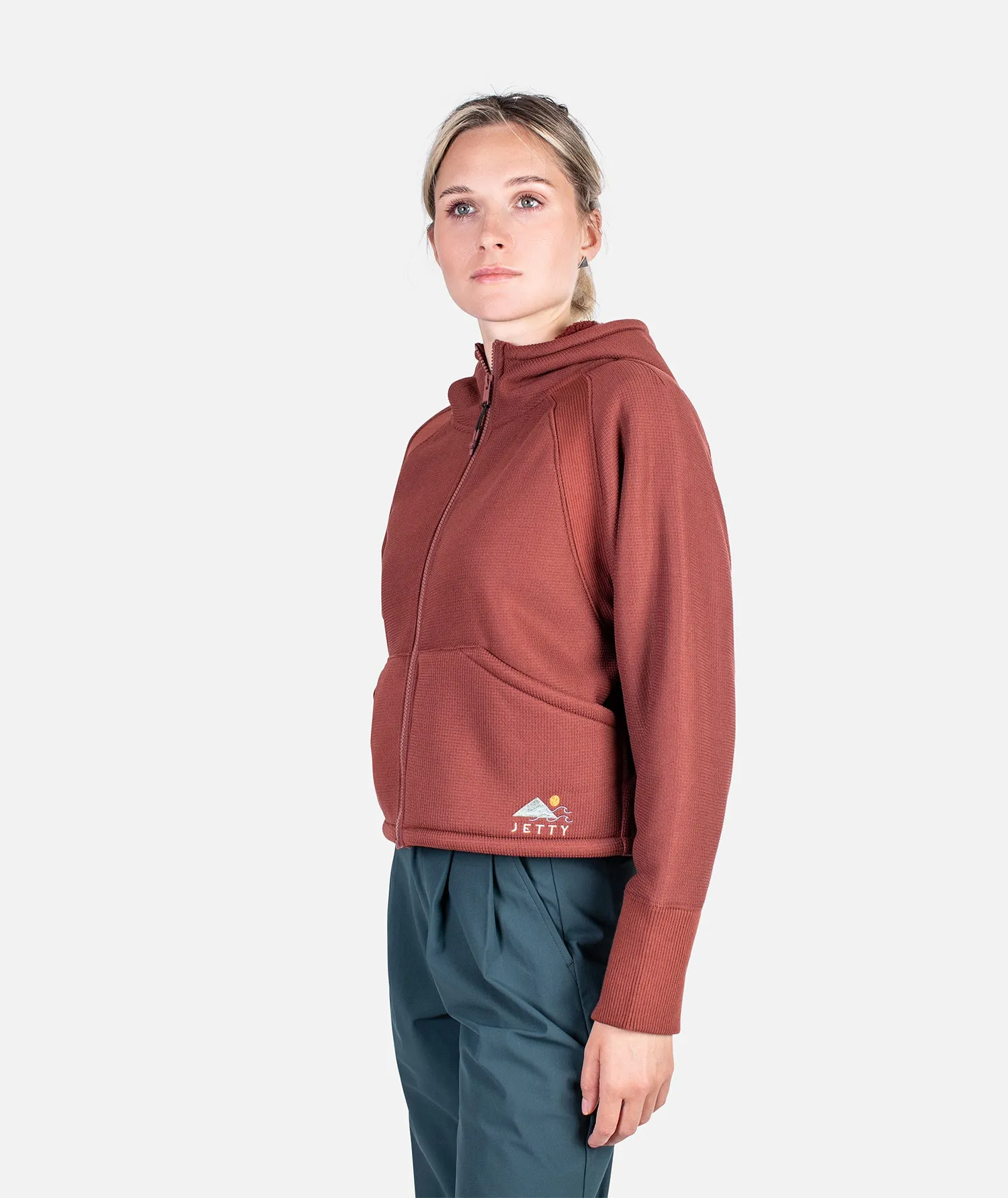 Longport Zip Up Hoodie - Cinnamon