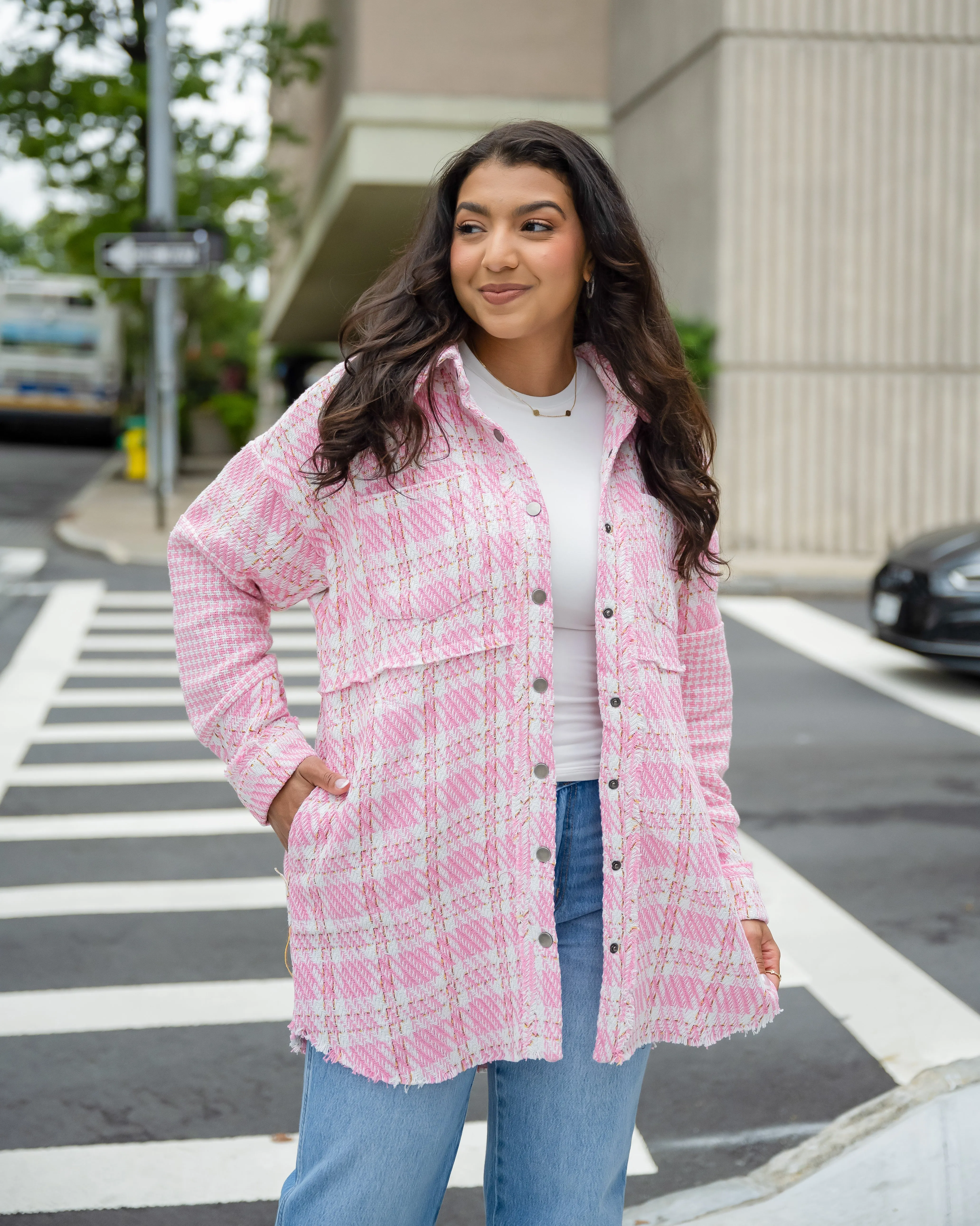 Lover Pink Tweed Jacket