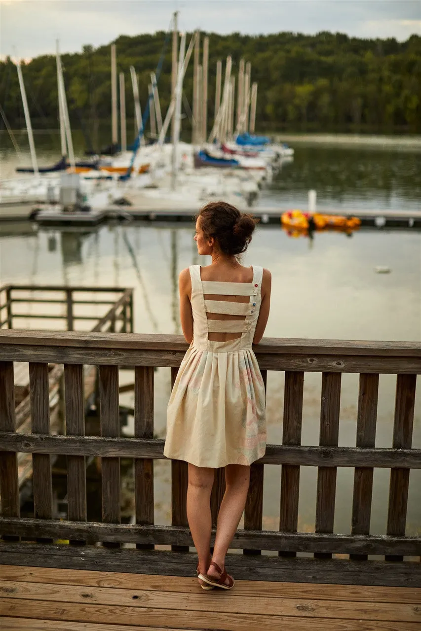 Lucy Recycled Flour Sack Dress