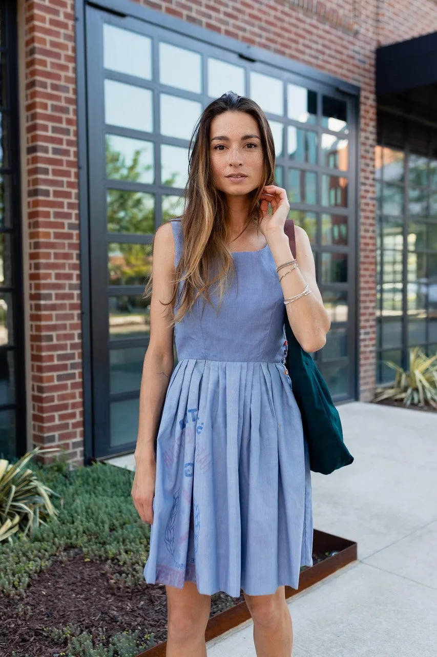 Lucy Recycled Flour Sack Dress