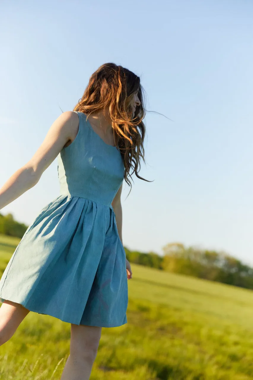 Lucy Recycled Flour Sack Dress