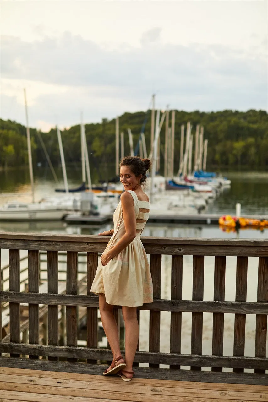 Lucy Recycled Flour Sack Dress