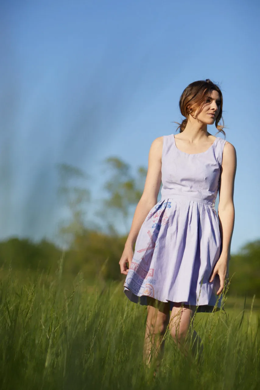 Lucy Recycled Flour Sack Dress