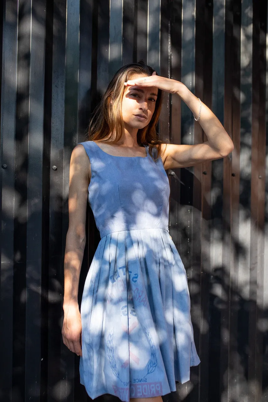 Lucy Recycled Flour Sack Dress