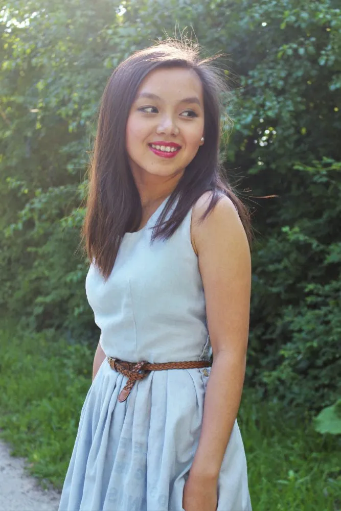 Lucy Recycled Flour Sack Dress