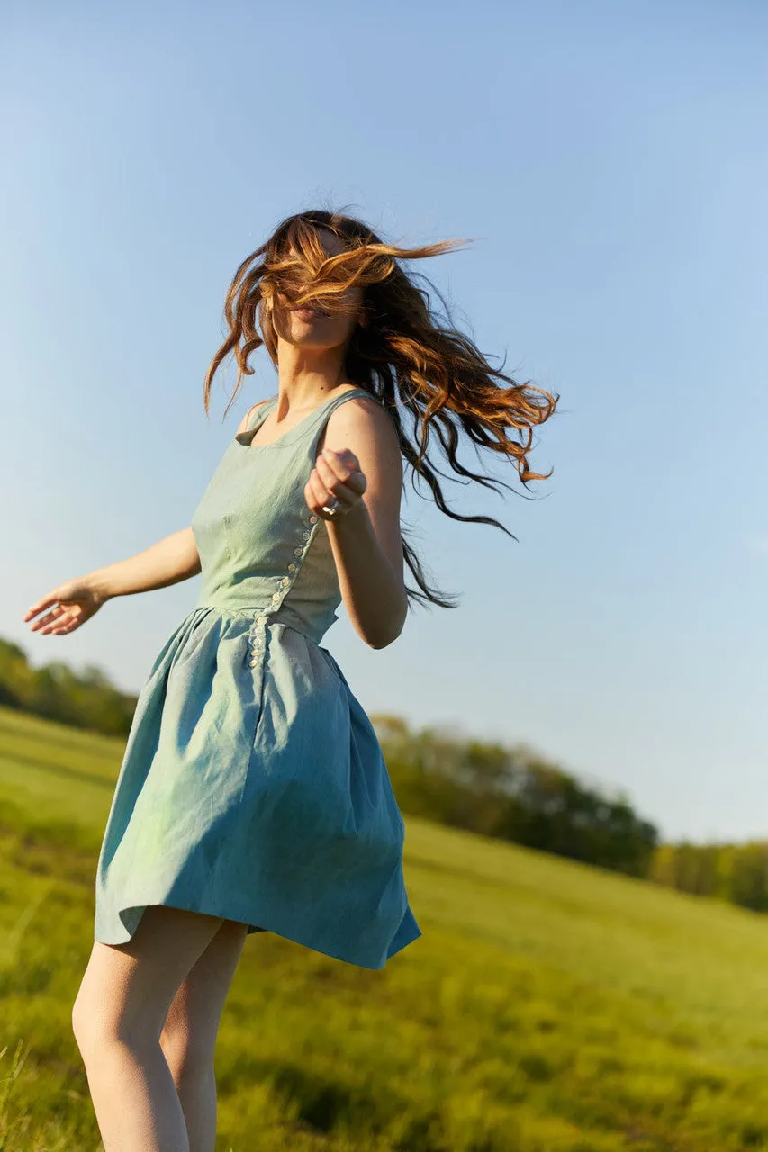 Lucy Recycled Flour Sack Dress