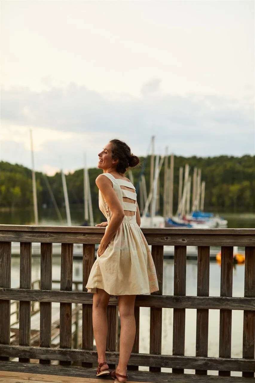 Lucy Recycled Flour Sack Dress