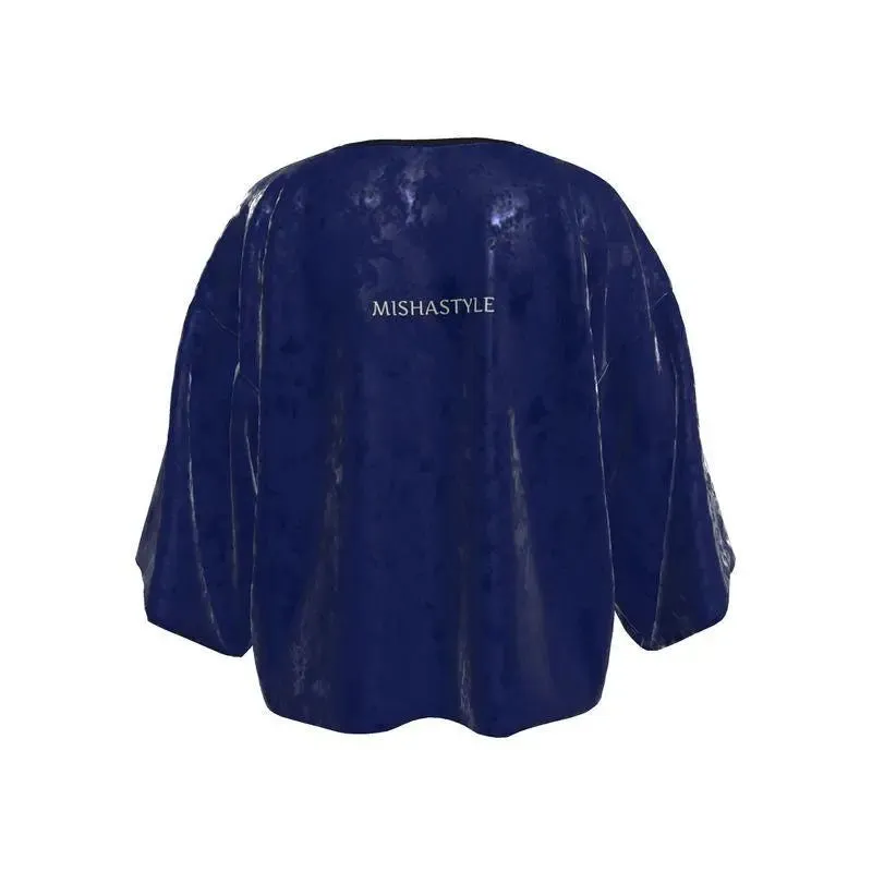 Luxury Kimono Blazer MISHASTYLE - Navy