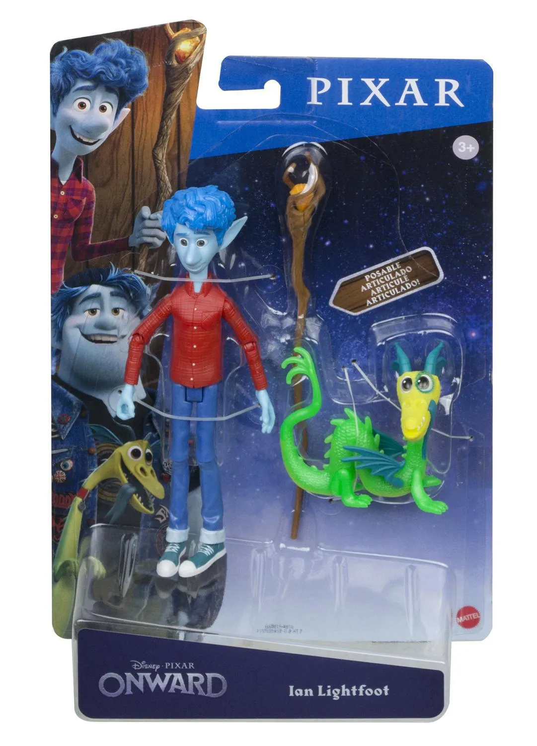 Mattel Disney Pixar Onward Core Figure: Lan Lightfoot, Barley Lightfoot, Wilden Lightfoot