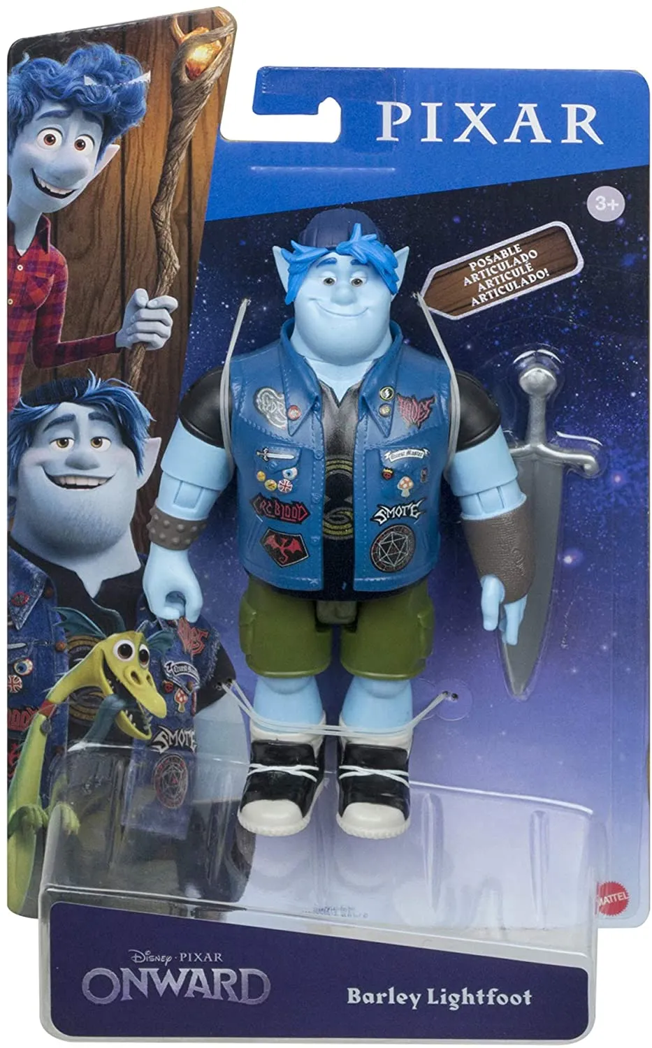 Mattel Disney Pixar Onward Core Figure: Lan Lightfoot, Barley Lightfoot, Wilden Lightfoot