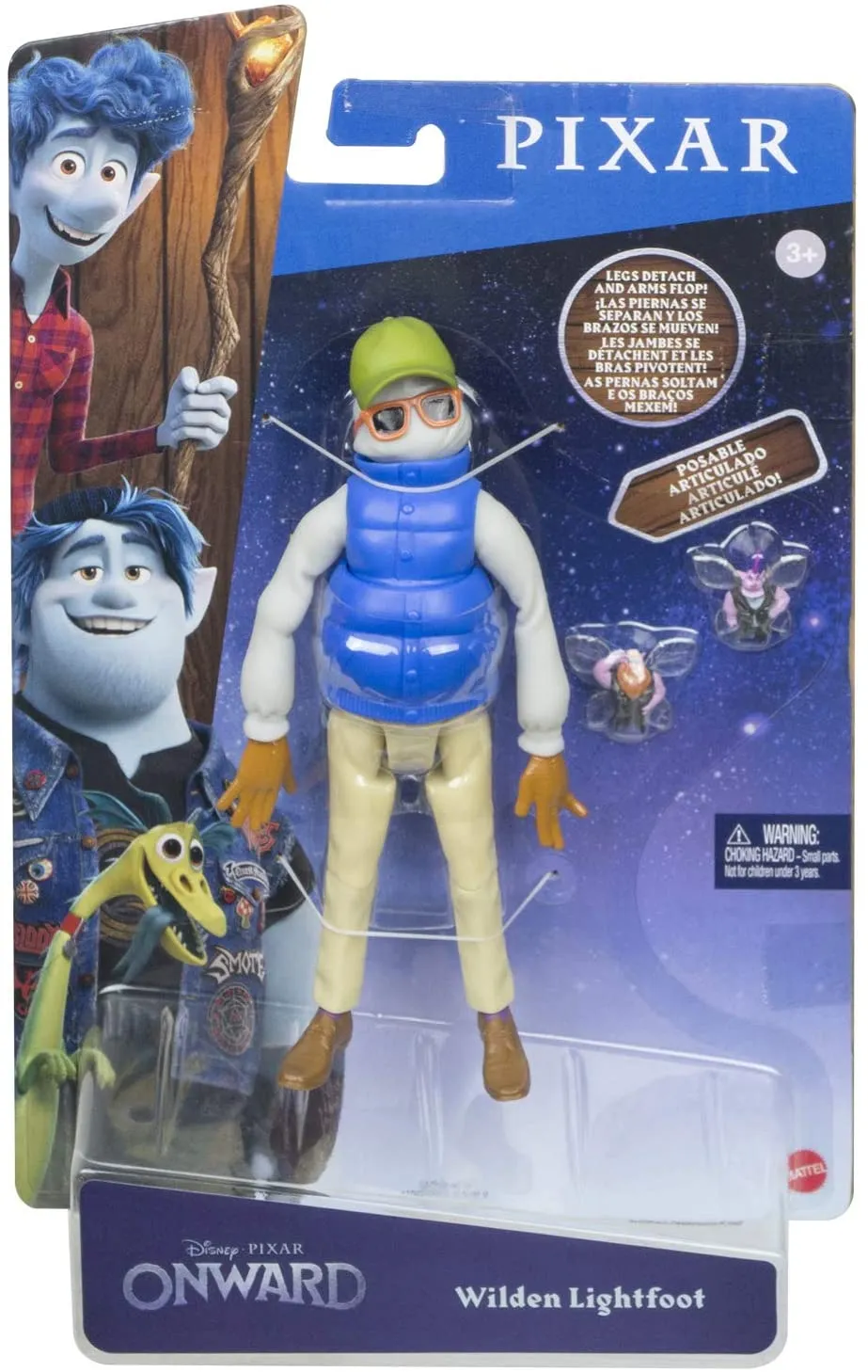 Mattel Disney Pixar Onward Core Figure: Lan Lightfoot, Barley Lightfoot, Wilden Lightfoot