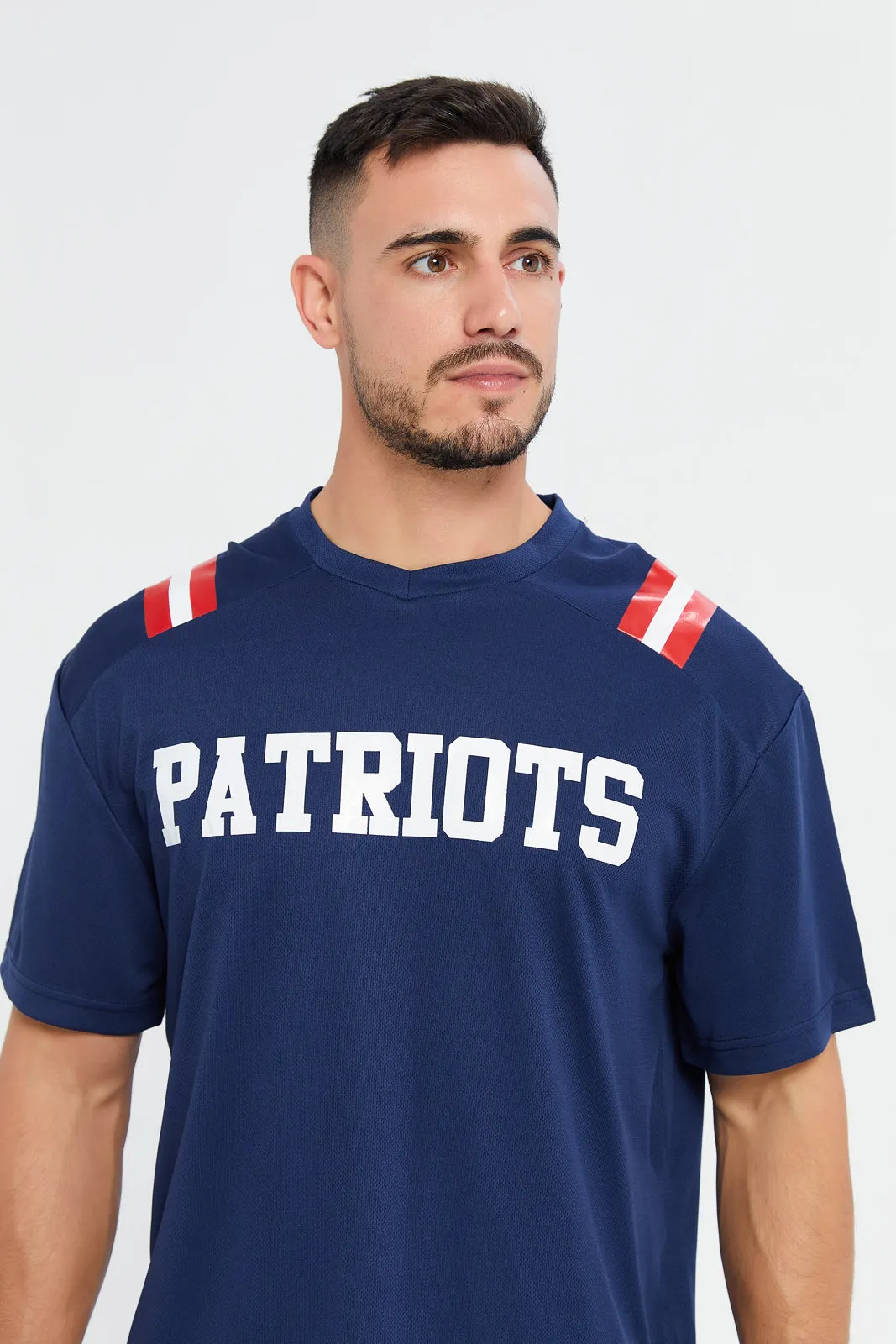 Men Navy Nfl Short Sleeve Active T-Shirt