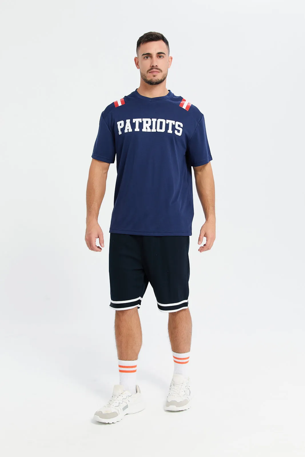 Men Navy Nfl Short Sleeve Active T-Shirt