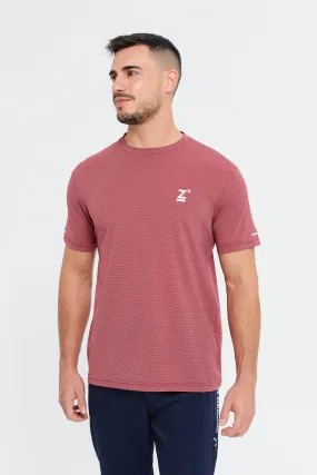 Men Pink Active T-Shirt