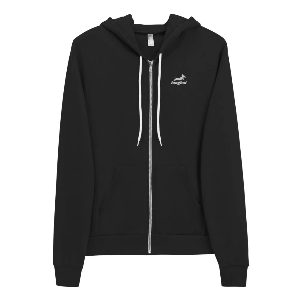 Men's Embroidered Logo Zip Hoodie