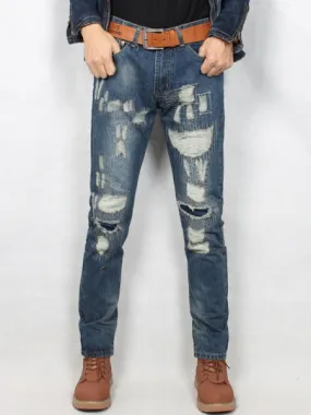 Men's Jeans Hole Straight Vogue