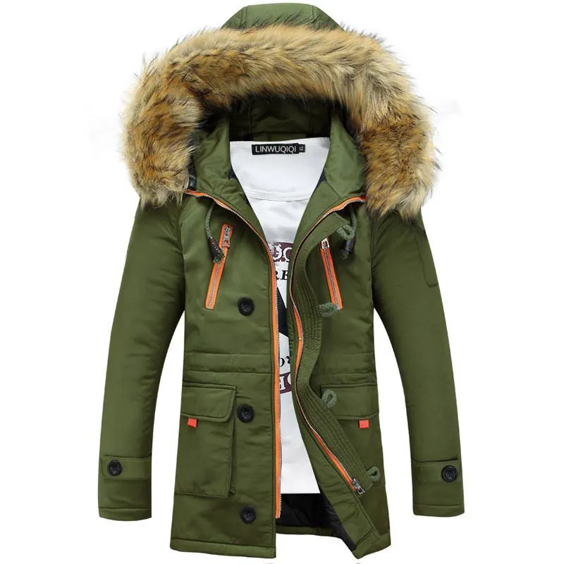 Men's Winter Warm and Thick Down Coat ( Green )