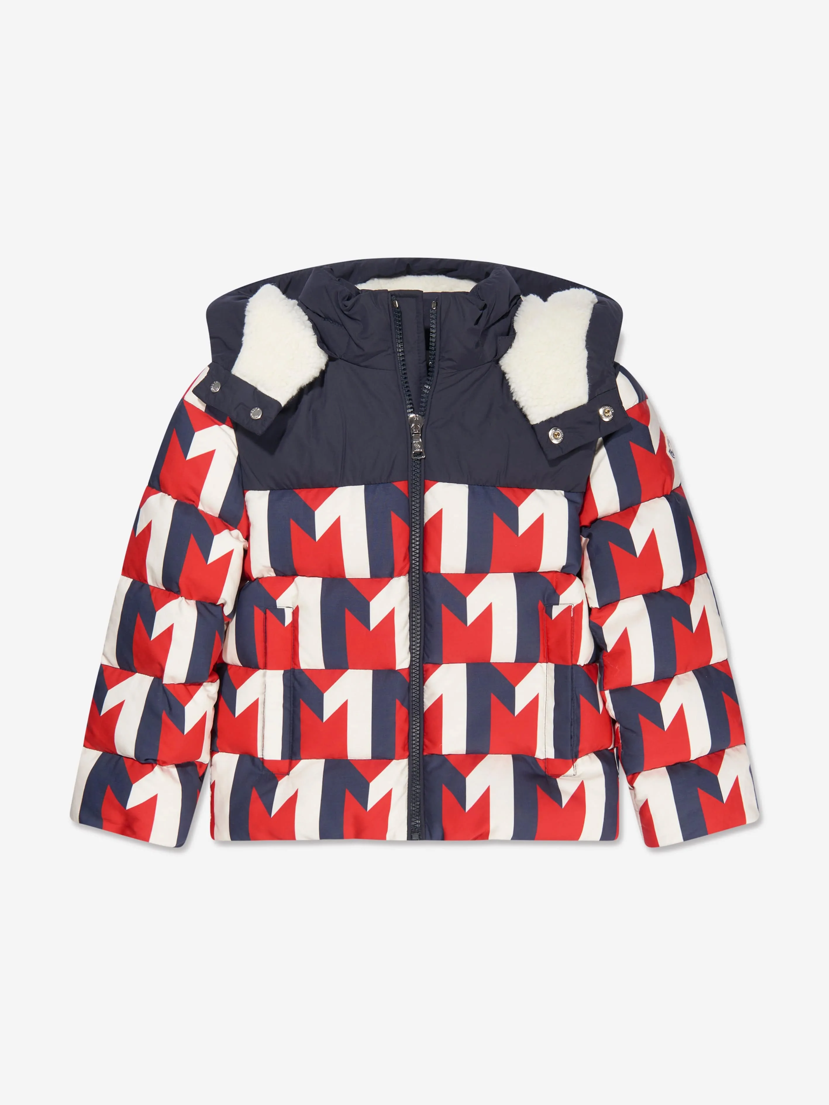 Moncler Enfant Boys Down Padded Evano Jacket in Multicolour