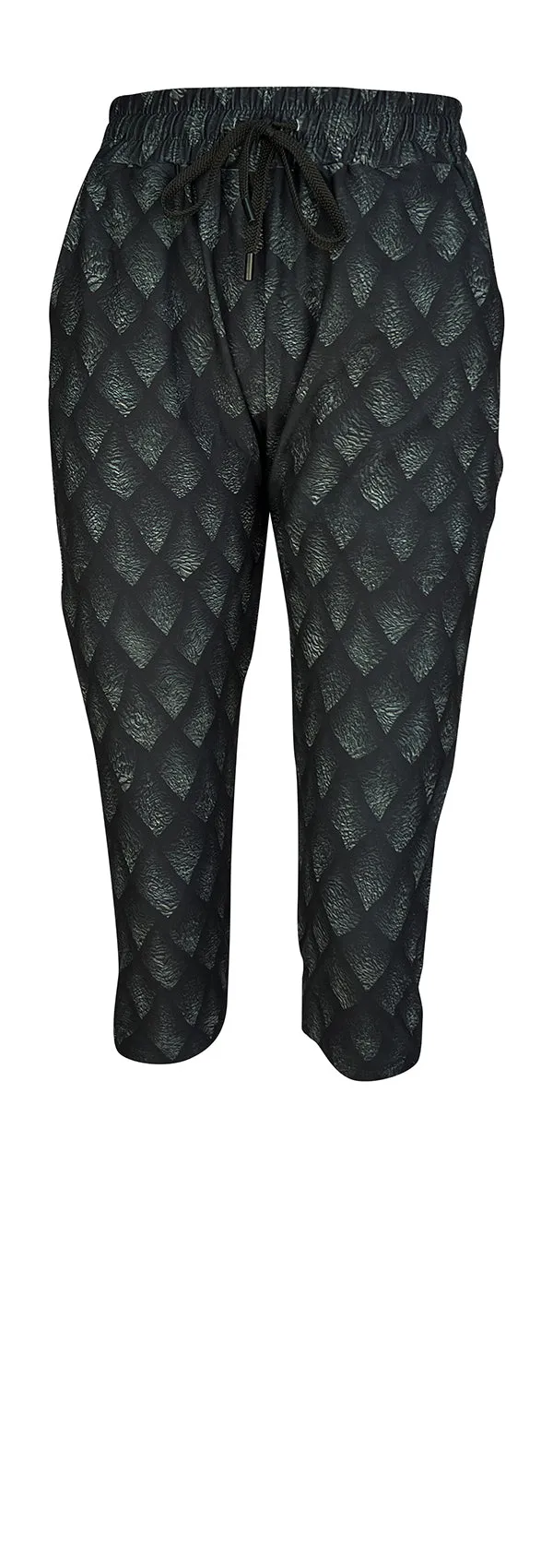 Monochrome Dragon Scales Joggers