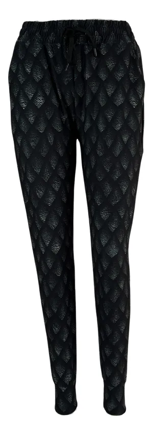 Monochrome Dragon Scales Joggers