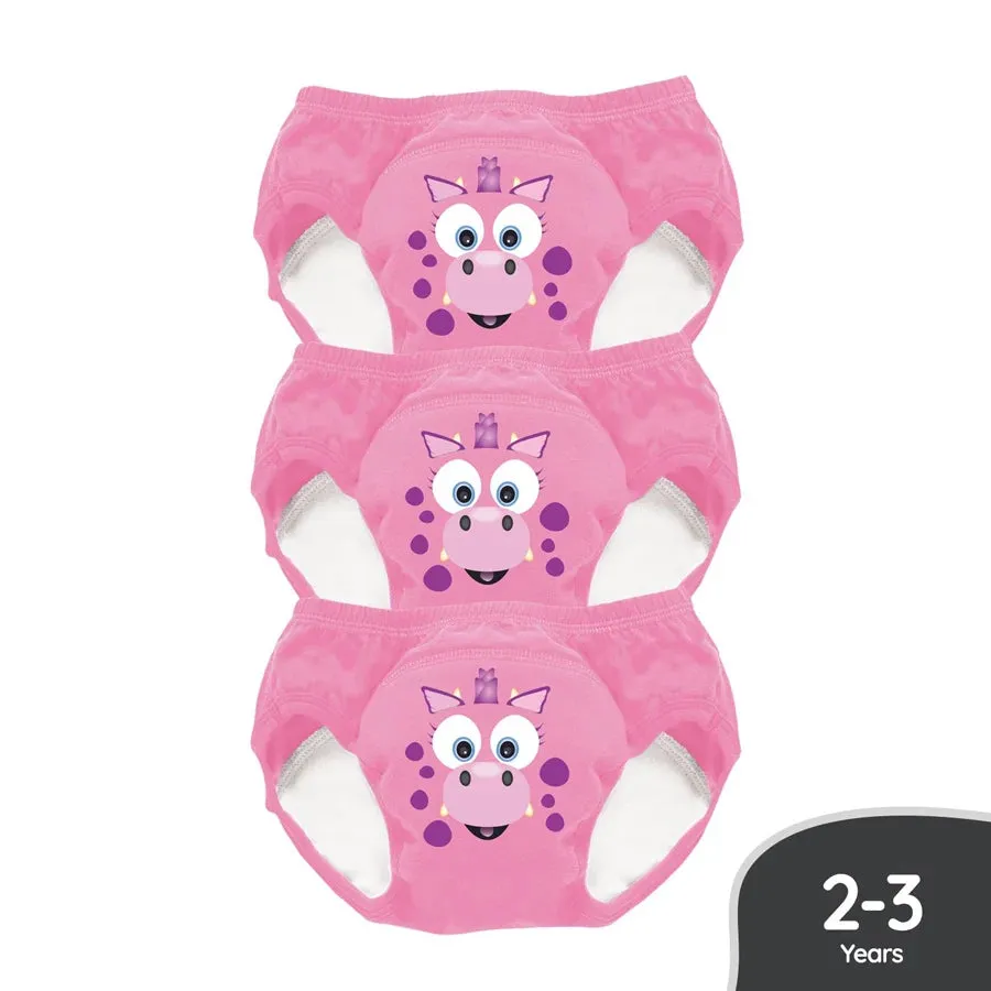 My Little Training Pants (Pack of 3) - Pink Dragon