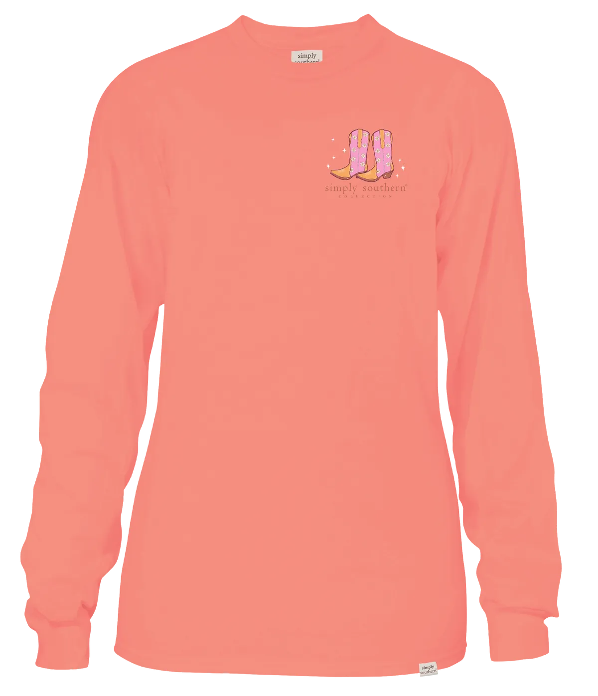 Nashville Peach Long Sleeve Simply Southern