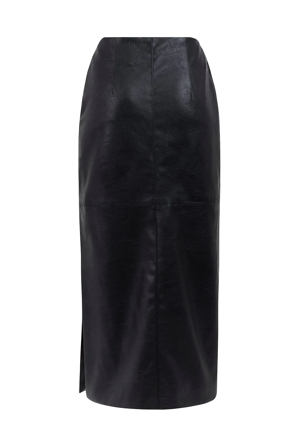 Negroni Midi Faux-Leather Skirt