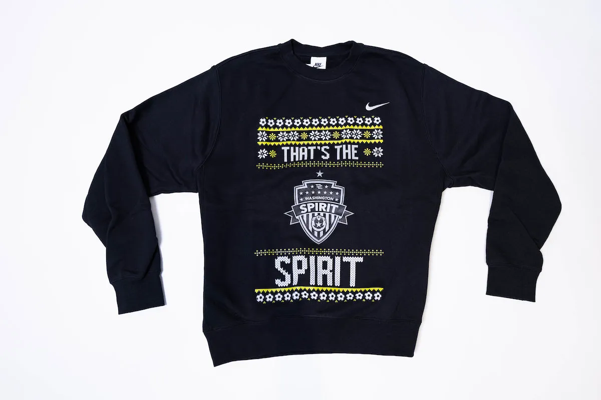 Nike 2023 Limited Edition Washington Spirit Ugly Sweater Crewneck