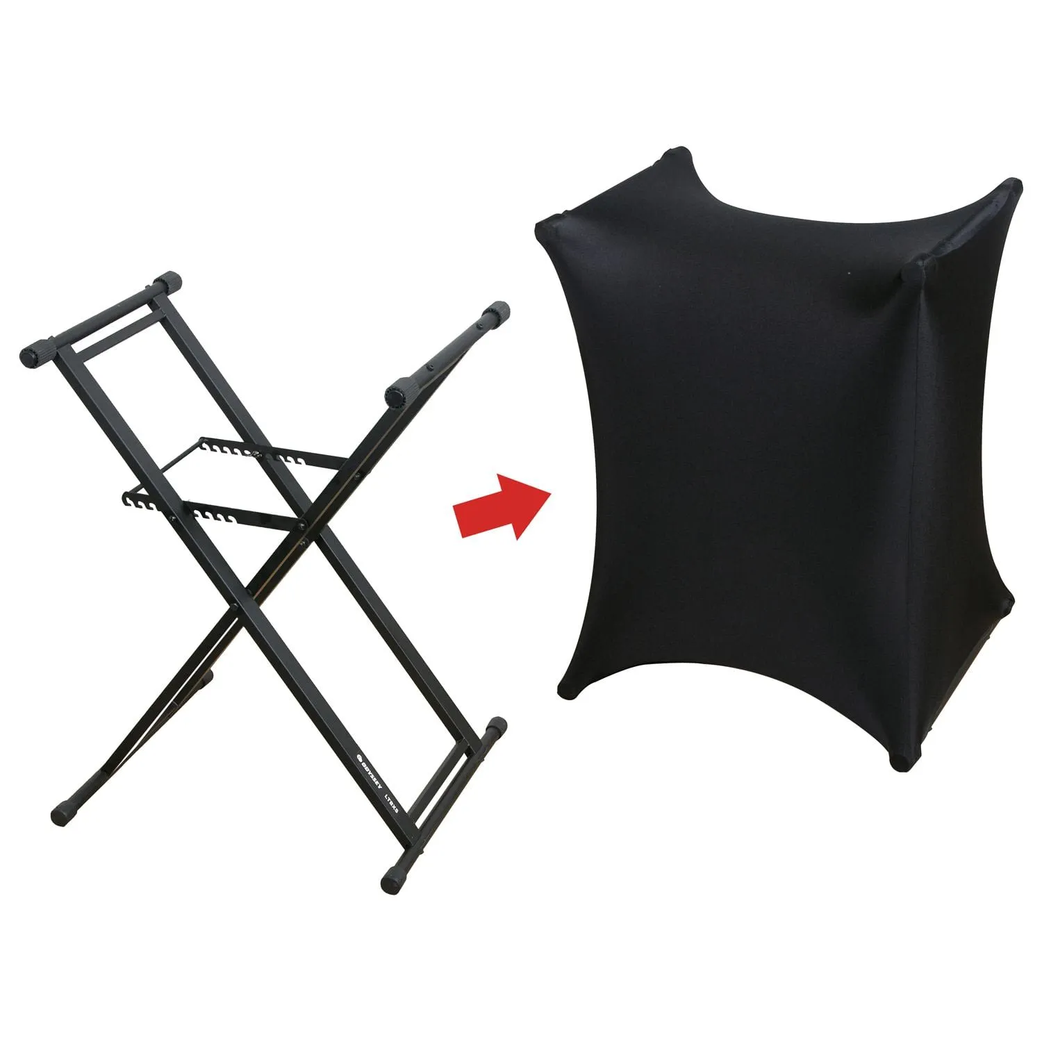 Odyssey SPALTBXSBLK - Black X-Stand Slip Scrim