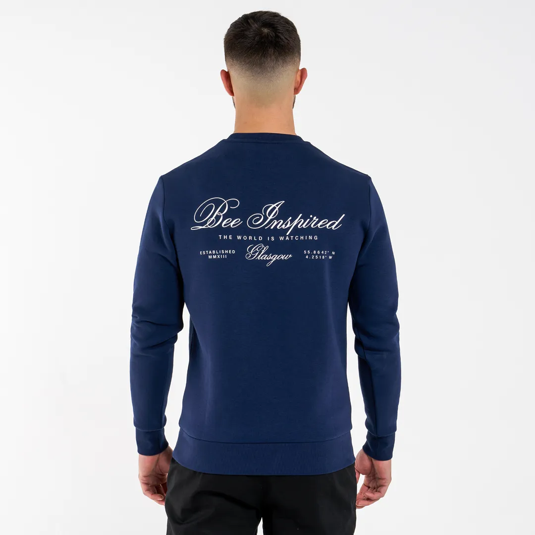 Olise Crew Sweater - Navy