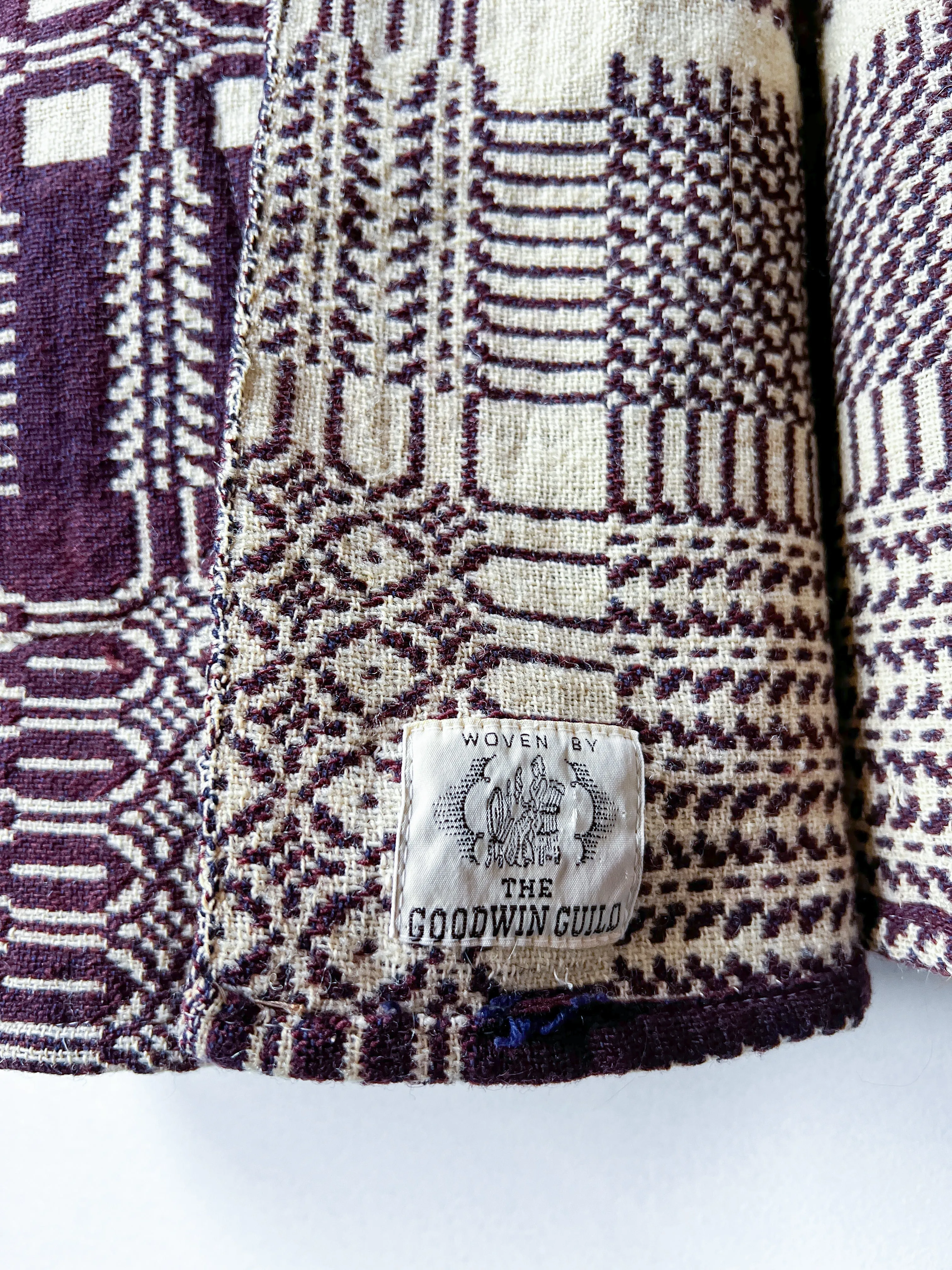 One-of-a-Kind: The Goodwin Guild Woven Coverlet Cocoon Coat (flexible sizing)