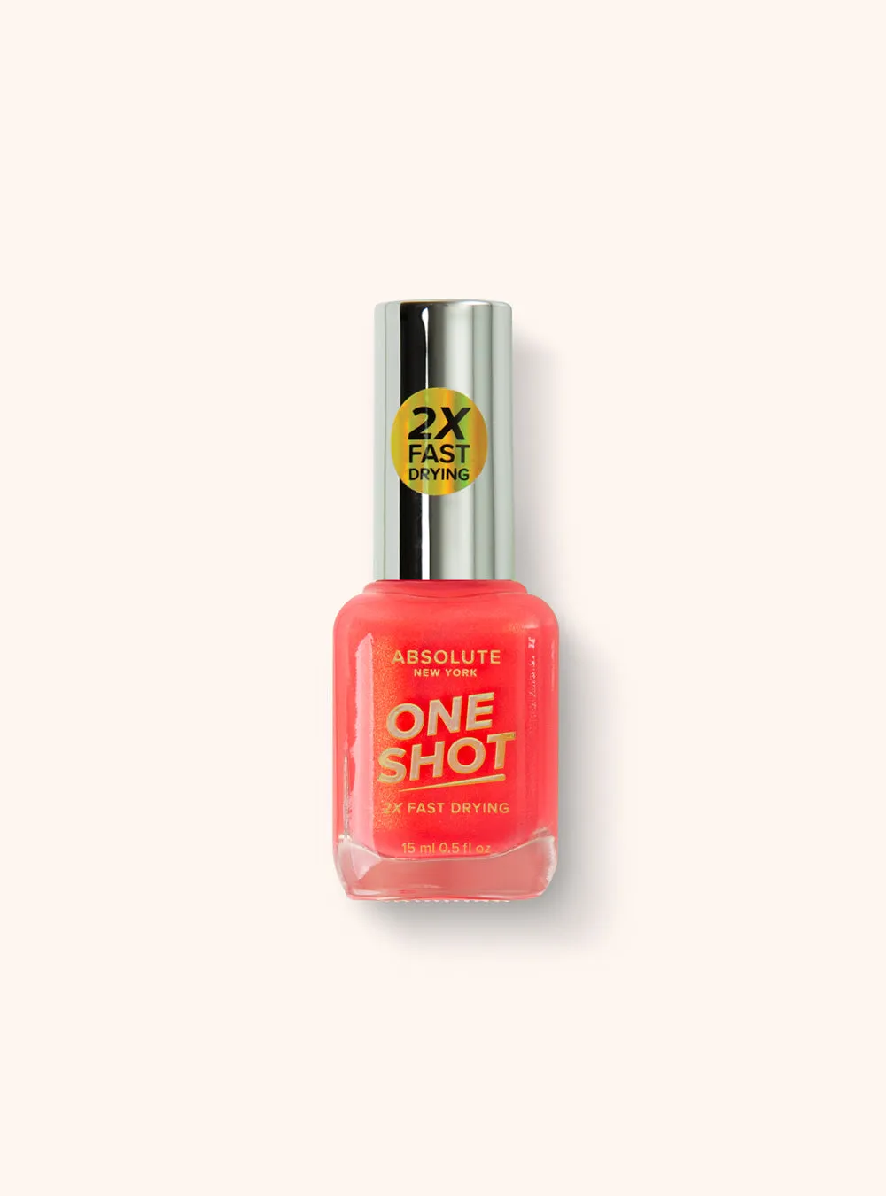 One Shot Nail Polish - Neon Pearl Pink